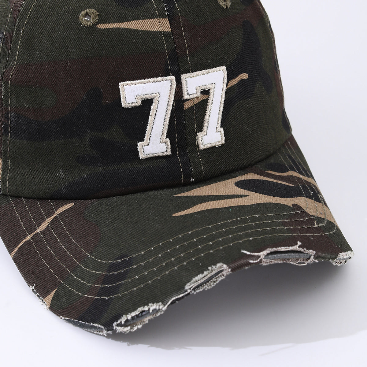 The New Camouflage Multi-color Patched Embroidered 77 .