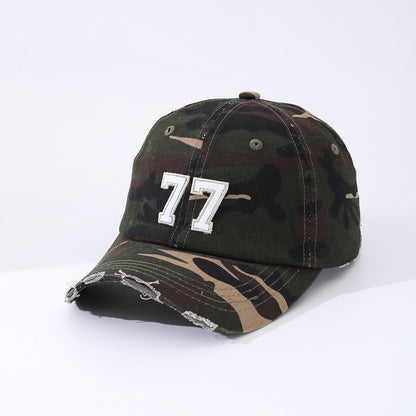 The New Camouflage Multi-color Patched Embroidered 77 .